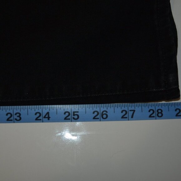 Old Navy Power Slim Straight High Rise Black Jeans Distressed Women's Size 6 - Picture 7 of 9